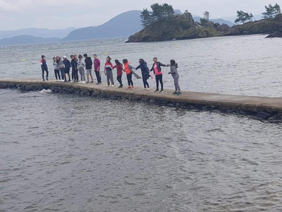Sponavik Camping Hotel Stord Buitenkant foto